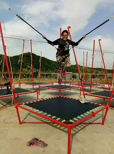 Nhà máy trực tiếp bán phiên bản nâng cấp Bungee nhảy với Rocker và mùa xuân, khung thép <span class=keywords><strong>Trampoline</strong></span> cho trẻ em - Product Image 6