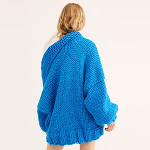 เสื้อสเวตเตอร์ถักขนแกะเมริโน่หนาขนาดใหญ่สำหรับฤดูใบไม้ร่วง - Product Image 5