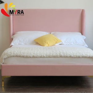 Arredamento per la Casa all'Ingrosso, Mobili Moderni per Camera da Letto, Nuovo Design Base Letto in Metallo, Tessuto - Product Image 3