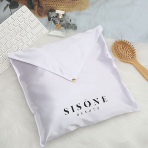 Bolsa de Satén de Alta Gama con Logotipo Personalizado Impreso, para Regalos, Libros, Ropa, Extensiones de Cabello, Pelucas, con Botón - Product Image 3
