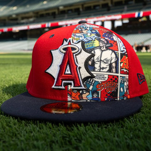 Tất cả các môn thể thao nóng nhất bán thiên thần vá thời ĐạI Thêu 3D lớn thư Visor gorras personalizadas Mũ bóng chày mũ cho nam giới - Product Image 3