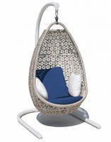 Vente chaude balcon extérieur zone de loisirs tissé rotin Patio chaise berçante hamac