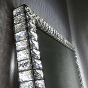 ダイヤモンドクリスタルサロンフルフロアミラーステーション美容院メイクフルボディミラー - Product Image 3