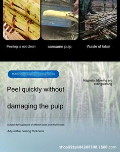 Hot Sale Electric Sugarcane <b>Juice</b> Extractor Sugar Cane Skin Peeling Machine Electric Sugarcane Peeler - Product Image 5