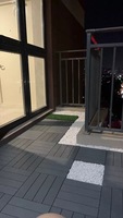 Dalles de terrasse modernes antidérapantes en WPC pour jardin, revêtement de sol extérieur, brun chocolat, creuses, 300x300