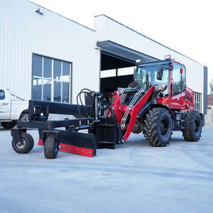 Chargeur sur pneus tout-terrain à transmission hydraulique, prix d'usine, CE EPA, 4 roues motrices, nettoyage des routes, chargeur diesel, pneus pleins - Product Image 1