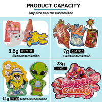 Sacs refermables en Mylar imprimés numériquement sur mesure, anti-odeur, pour emballage Cali Packs 3.5g 7g 14g