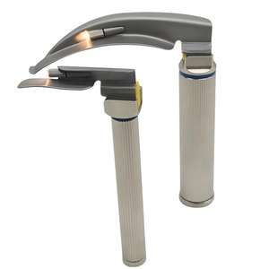 Set Profesional de Laringoscopio de Fibra Óptica con Hojas Macintosh y Miller, Kit de Intubación Médica de Acero Inoxidable - Product Image 2