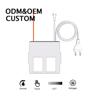 110V 220V 2A 24 Wát Một Màu/CCT Dimmer cảm biến cảm ứng chuyển đổi Hai nút điều khiển LED thông minh defogger gương - Product Image 1