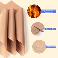 Papel de Transferencia de Calor Antiadherente YS, Lámina de PTFE Reutilizable para Prensa de Calor, Resistente al Calor, Fácil de Desmoldar, Lámina de PTFE Marrón