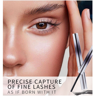 Mascara liquide double embout noir en gros OEM, marque privée, végétalien, waterproof, longue tenue, essence 3D pour cils