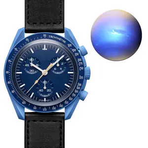 Waterproof watches Swatchomega orologio 11 colors planet OMG watch Golden Neptune Small three needle ladies quartz watch