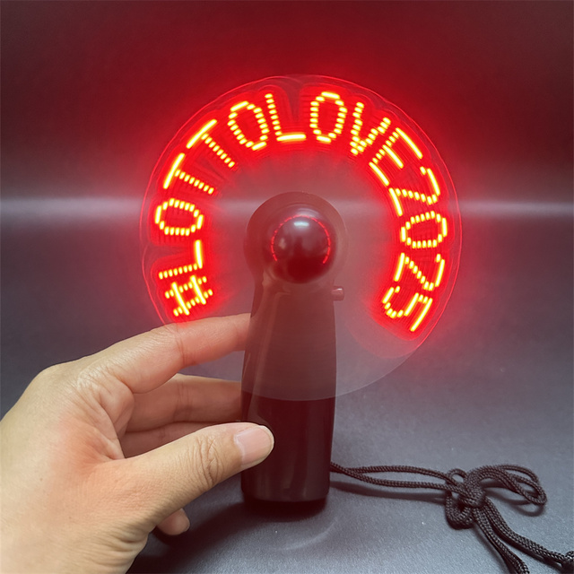 Yuguang Portable Mini Programmable USB DIY Message LED Fan Custom Logo Display Wedding Concert Party