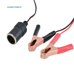 12V Điện xe Thuốc lá nhẹ hơn nữ để cá sấu Clip mở rộng kết nối để thiết bị đầu cuối Clip-on Pin <span class=keywords><strong>Adapter</strong></span> tự động ổ cắm - Product Image 4