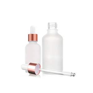 Botellas vacías recargables con cuentagotas de aceite de cutícula de vidrio esmerilado de 50ml - Product Image 2