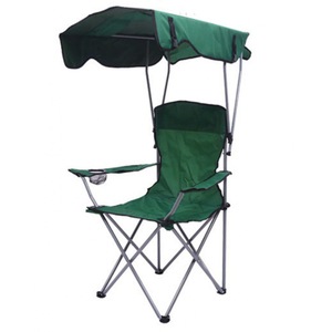 Silla de Playa Plegable de Tela Oxford para Exteriores, Silla de Pesca con Toldo - Product Image 4