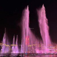 Große Multimedia-Wassershow-Fontäne mit Programmgesteuerter Farbwechsel-LED-Beleuchtung Nachtshow für Stadtprojekte SS304