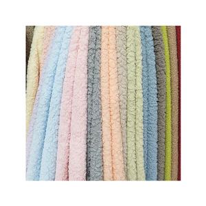 Nouveau style – Tissu polyester gaufré <span class=keywords><strong>anti</strong></span>-boulochage ultra-doux en <span class=keywords><strong>peluche</strong></span> 700 g/m² personnalisable pour vêtements et chapeaux d'automne-hiver pour filles - Product Image 5