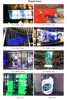 Película de vidrio para interiores P3.91 P6.25 P8 P10 Pantalla invisible holográfica Pantalla LED de ventana minorista súper delgada transparente para tiendas