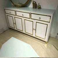 Diskon besar meja konsol laci putih mewah grosir ruang tamu furnitur sisi untuk penggunaan makan dan apartemen