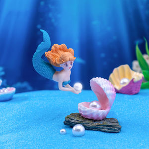 Miniatuur Zeemeermin Beeldjes Fee Tuin Accessoires Diy <span class=keywords><strong>Aquarium</strong></span> <span class=keywords><strong>Aquarium</strong></span> Decor Mos Landschap Dier Plastic Ambachten Ornamenten - Product Image 3