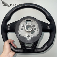 Volant en fibre de carbone avec palettes de changement de vitesse pour Audi A4 S4 A5 S5 B9 2017-2019 – Amélioration