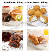 Machine à garnir de crème pour beignets, croissants et pâtisseries, professionnelle, 25L, manuelle, en acier inoxydable, machine à garnir de churros, cuisine