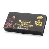 Boîte à Chocolats de Luxe Personnalisée avec Couvercle Rabattable Haut de Gamme, Boîte Cadeau d'Emballage en Papier pour Chocolats, avec Séparateur