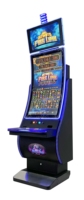 Gabinete de Juegos Giratorio Ajustable con Monedas para Entretenimiento Interior, Metálico