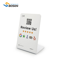 Tarjetas NFC Personalizadas para Reseñas de Google, Soporte con Código QR Impreso, Letrero NFC para Reseñas de Google, Exhibición de Marketing con Opiniones de Clientes