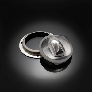 Lentille asphérique PMMA de remplacement pour lampadaire <span class=keywords><strong>LED</strong></span> haute puissance 66 mm, angle de faisceau 140x70 degrés - Product Image 4