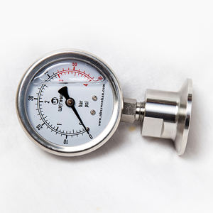 304 Manometer Tri Clamp Membrane <span class=keywords><strong>Pressure</strong></span> Gauge SS316 Stainless Steel <span class=keywords><strong>Diaphragm</strong></span> - Product Image 2