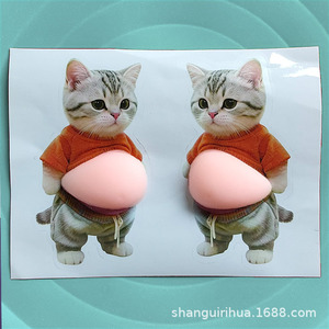 Jouet à presser en caoutchouc 3D Shiba Inu ventre bombé - Jouet créatif et mignon pour animaux de compagnie, anti-stress, petit jouet pour enfants - Product Image 2