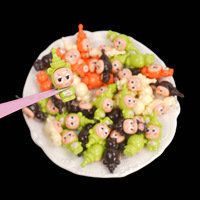 Groothandel 3D boorgat Kawaii Gembul Gemoy cartoon grote op maat gemaakte kerst schattige hars figuur bedel voor het maken van telefoonriemen