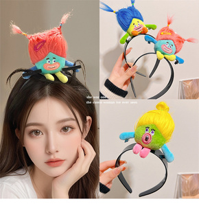 HY2 dessin animé en peluche moche poupée cheveux cerceaux gros Germination mignon fille pince à cheveux - Product Image 2
