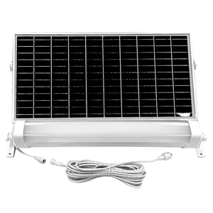 Luce solare a LED Batten con tubo di alluminio IP65 alimentato a batteria per interni ed esterni <span class=keywords><strong>Garage</strong></span> Carport stazione degli autobus illuminazione - Product Image 1