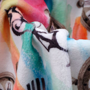 ผ้ากำมะหยี่โพลีเอสเตอร์นุ่มพิเศษผ้าขนแกะสองด้านสำหรับผ้าห่มโพลีเอสเตอร์ - Product Image 6