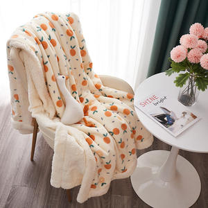 100% Polyester Super doux imprimé vison fausse fourrure flanelle polaire jeter couverture motif géométrique tissé pour le <span class=keywords><strong>confort</strong></span> d'hiver - Product Image 1