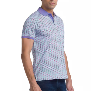 Desert Print Cotton Viscose Blend Mens Polo Short Sleeves Southwestern Earth Tones Summer Festival Or <b>Road</b> Trip Comfort - Product Image 4