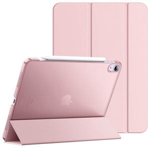 Étui pour <span class=keywords><strong>iPad</strong></span> (A16) 11e/10e génération 11 pouces 2025 2022, housse de protection fine avec support, <span class=keywords><strong>coque</strong></span> arrière transparente en polycarbonate rigide - Product Image 1