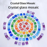 Mosaïque DIY : Carreaux vitrifiés faits main de 1 cm, pierres de verre colorées, matériaux de patchwork pour enfants, décoration intérieure, rentrée scolaire, salon