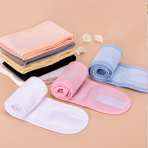 Bandeau en coton gaufré personnalisé pour spa et sport, réglable, absorbant la transpiration, pour femmes, maquillage, cosmétiques, serviette de douche - Product Image 5