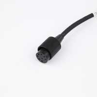 Connecteur de câble circulaire sous-marin étanche série JSW, 8 broches, en laiton plaqué argent et acier inoxydable, fileté, pour ROV