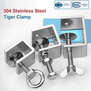 304 Stainless Steel Tiger <b>Clamp</b> Adjustable Heavy Duty Clamping Clip with Eye Bolt for <b>Woodworking</b> Machinery Fixture - Product Image 5
