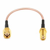 Cable de Extensión de Antena Coaxial RF de Baja Pérdida de 50 ohmios con Conector HYT S Macho/Hembra, Cable de Comunicación de Cobre RG174 RG58 RG316