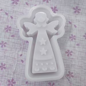 Moldes de fundición de resina hechos a mano para adornos decorativos DIY estilo Ins herramientas de escritorio de silicona molde de Papá Noel - Product Image 4