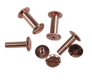 Tornillos Chicago M2 M3 M4 M5 de 4 mm con cabeza de 9.5 mm, tornillos de barril M4, postes de unión macho y hembra en oro, plata, negro y metal de pistola. - Product Image 3