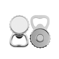 Décapsuleur magnétique rond personnalisé pour réfrigérateur, idéal pour la sublimation (vente en gros)