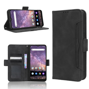 Étui portefeuille à rabat en cuir à rayures végétales avec emplacements pour plusieurs cartes, pour <span class=keywords><strong>téléphone</strong></span> <span class=keywords><strong>Wiko</strong></span> Voix/U616AT - Product Image 6