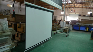 OEM dài ném Màn hình máy chiếu của nhãn hiệu tường Màn hình máy chiếu mờ trắng 100 inch tự động khóa 16:9 nhà màn hình chiếu - Product Image 4